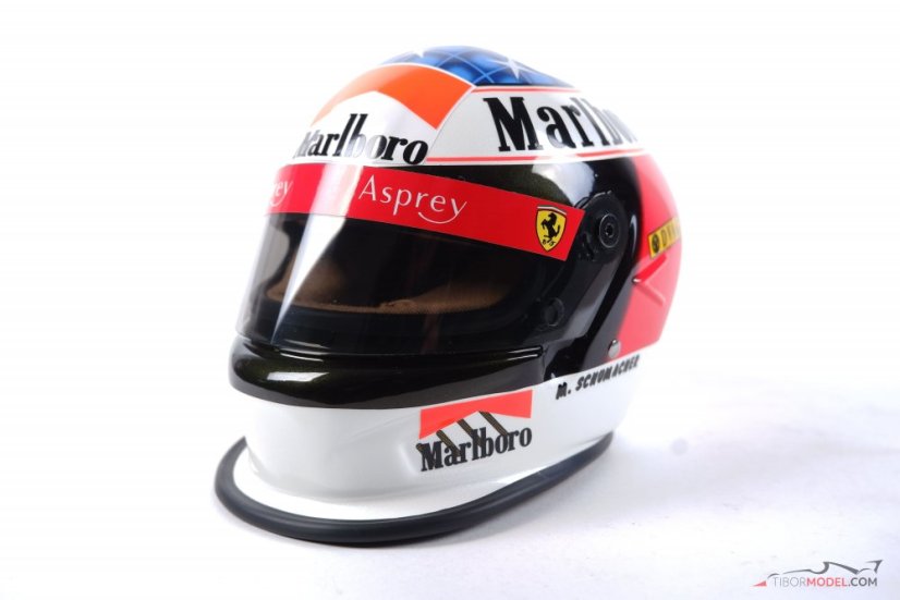 Michael Schumacher Ferrari Marlboro 1996 helmet, Winner Spanish GP, 1:2 Bell