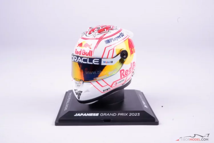 Max Verstappen 2023 Japanese GP, Red Bull helmet, 1:4 Schuberth