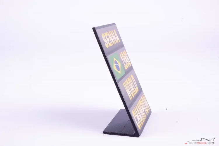 Tabuľa pit board Ayrton Senna 1988, Majster Sveta