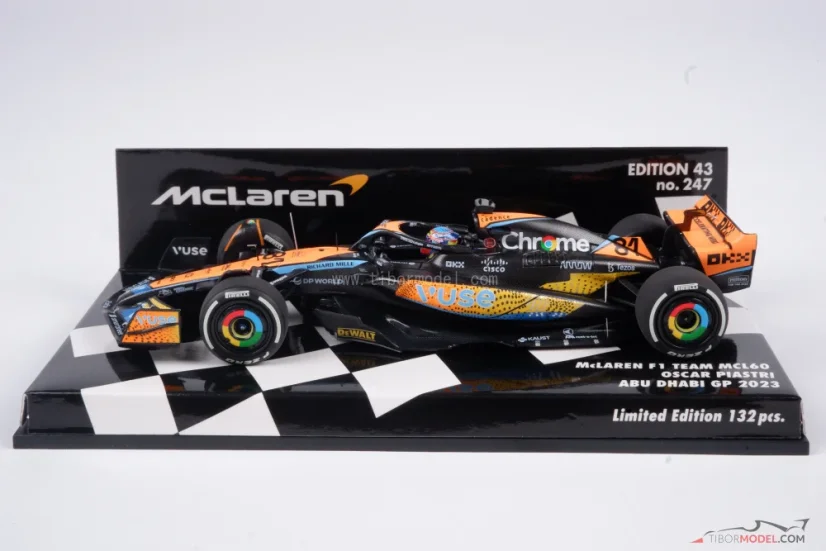 McLaren MCL60 - Oscar Piastri (2023), VC Abu Dhabi, 1:43 Minichamps