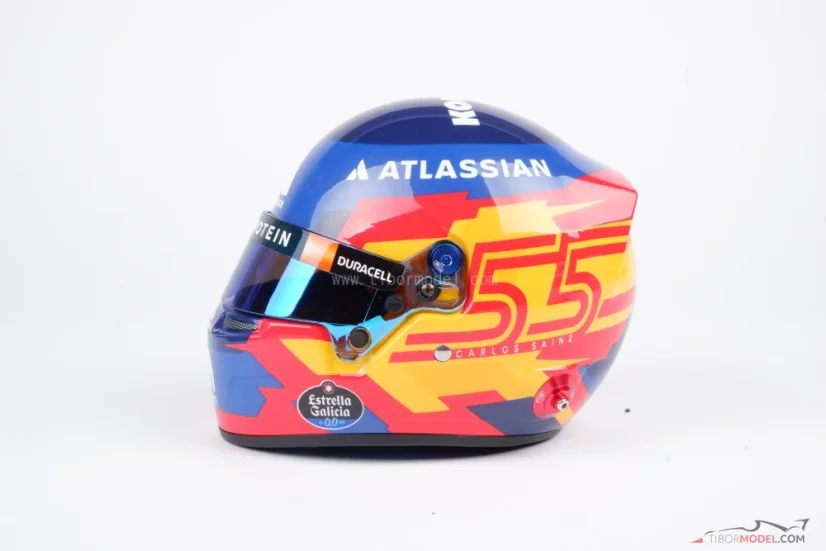 Carlos Sainz 2025 Williams mini helmet, 1:2 Bell