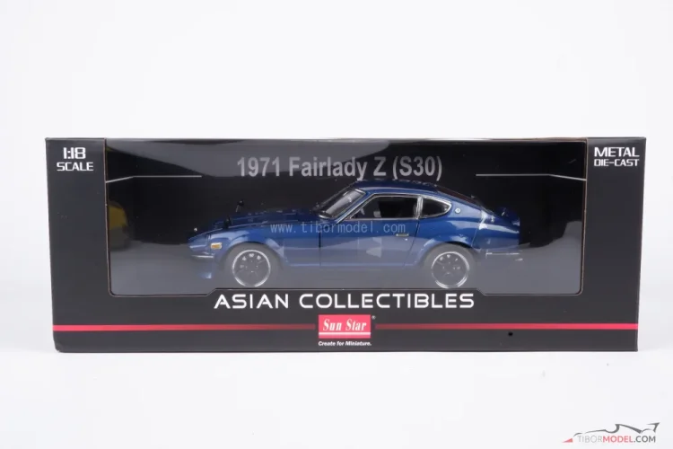 Datsun Fairlady Z (1970) modrý, 1:18 Sun Star