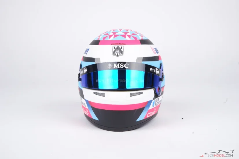 Franco Colapinto 2026 mini helmet, Alpine, 1:2 Bell