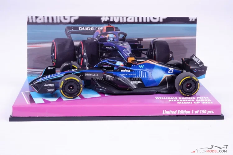 Williams FW44 - Alex Albon (2022), Miami Nagydíj, 1:43 Minichamps