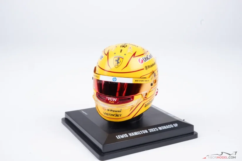 Lewis Hamilton 2025 VC Monaka mini prilba, Ferrari, 1:5 Looksmart