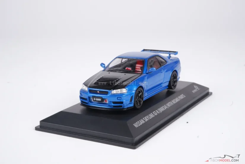 Nissan Skyline GT-R R34 (1998) blue, 1:43 Solido
