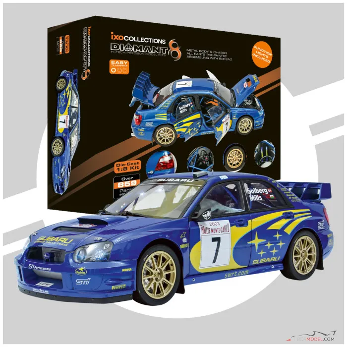 Subaru Impreza WRC Rally stavebnica, 1:8 Ixo