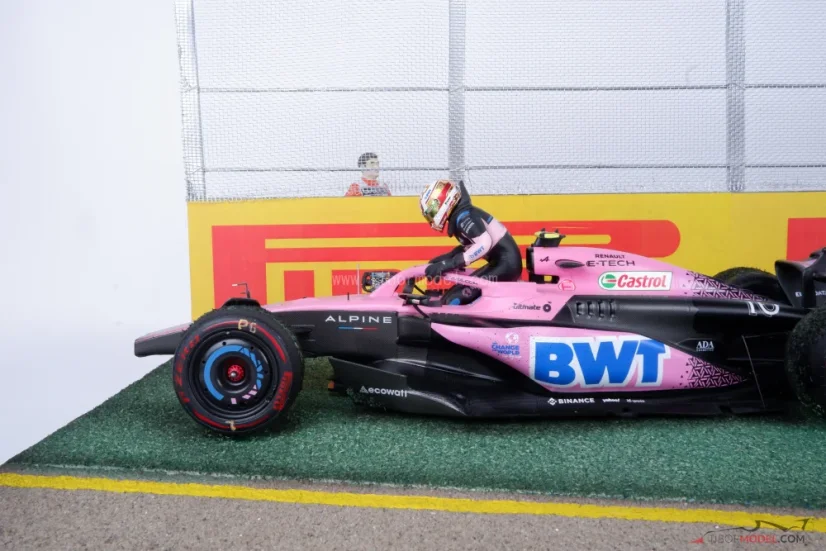 Dioráma Alpine A523 - Gasly & Ocon baleset 2023 Ausztrália, 1:18