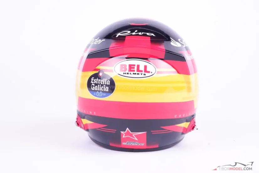 Carlos Sainz 2023 Ferrari helmet, 1:2 Bell