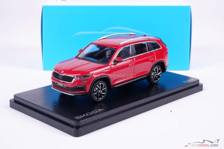 Skoda Kodiaq FL (2021) red, 1:43 Abrex