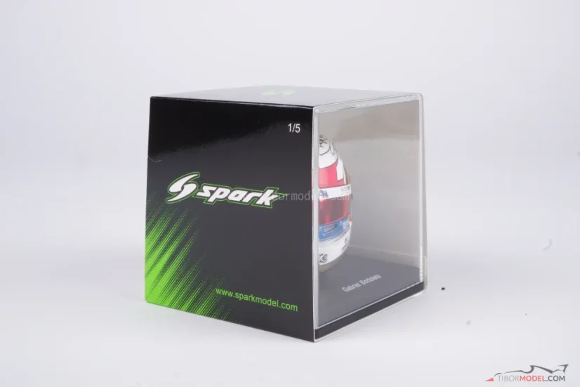 Gabriel Bortoleto 2025 Italian GP mini helmet, Sauber, 1:5 Spark