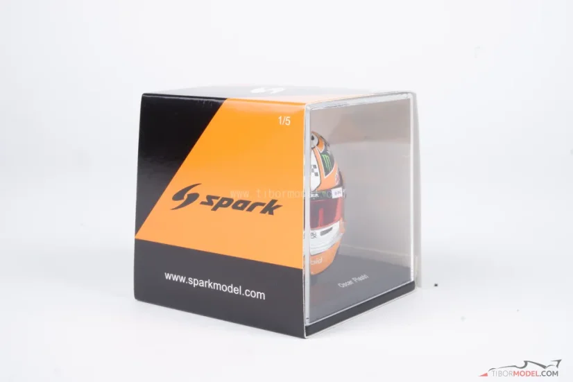 Oscar Piastri 2025 Monaco GP mini helmet, McLaren, 1:5 Spark