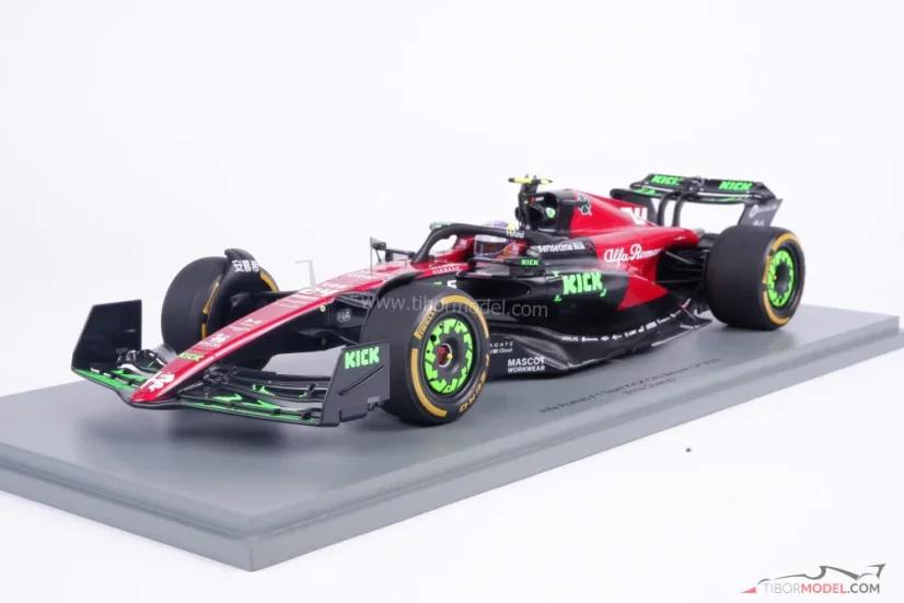 Alfa Romeo C43 - Zhou Guanyu (2023), VC Belgicka, 1:18 Spark