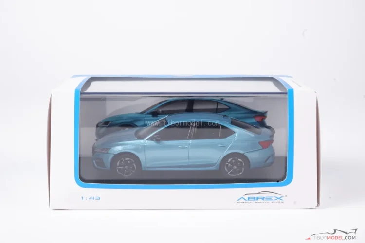 Škoda Octavia IV RS modrá sea, 1:43 Abrex