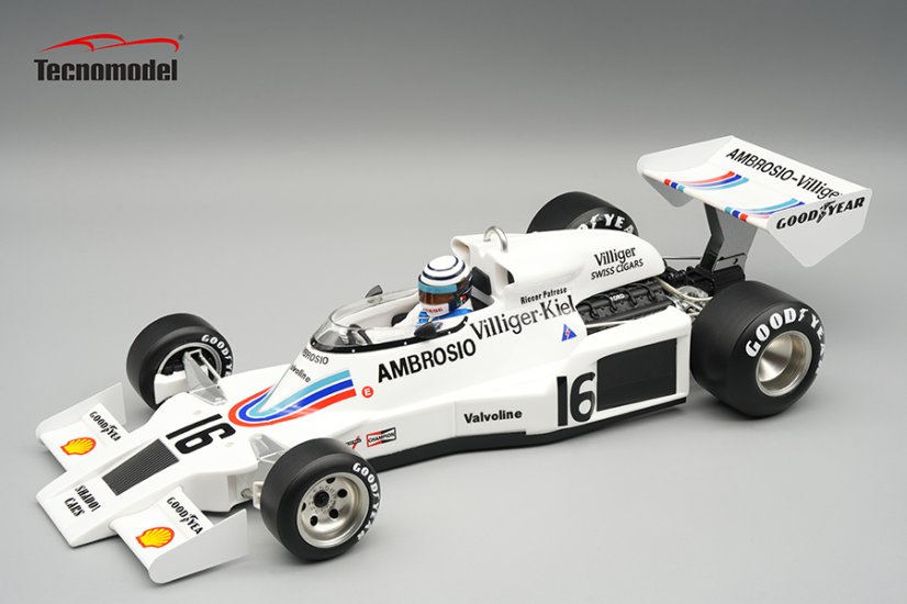 Shadow DN8 - Riccardo Patrese (1977), Japanese GP, with driver figurine 1:18 Tecnomodel