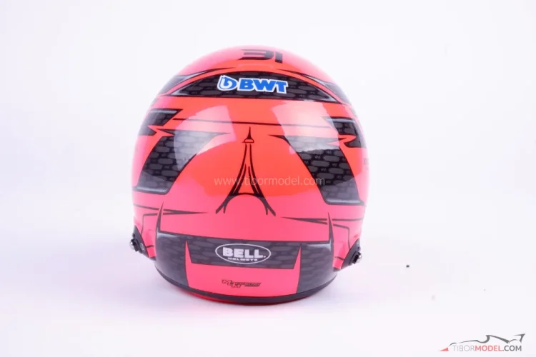 Esteban Ocon 2024 Alpine přilba, 1:2 Bell