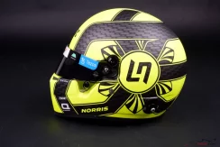 Lando Norris 2023 McLaren helmet, 1:2 Bell