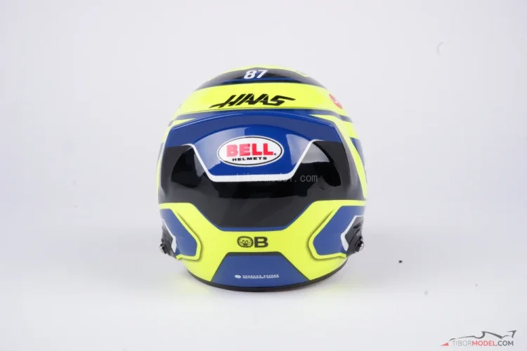 Helmet Oliver Bearman 2025 Haas, 1:2 Bell | Tibormodel.com