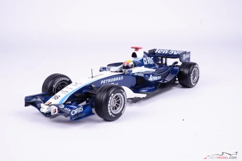 Model car Williams FW29 Rosberg 2007, 1:18 Hot Wheels | Tibormodel.com