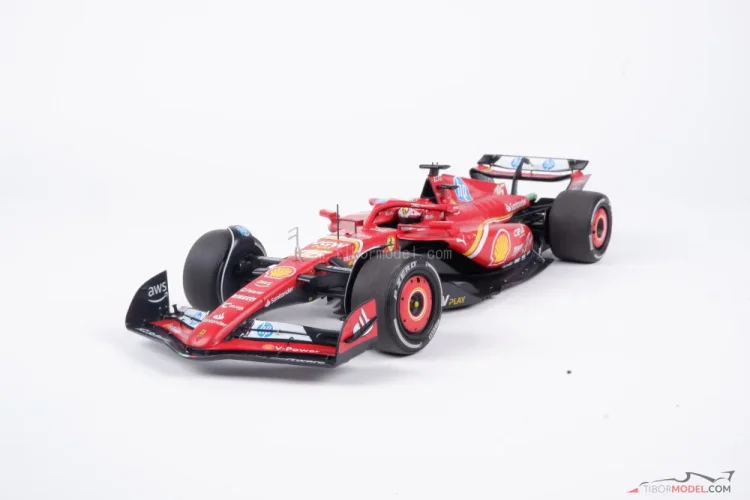 Model car Ferrari SF-24 Leclerc 2024 Monaco, BBR | Tibormodel.com