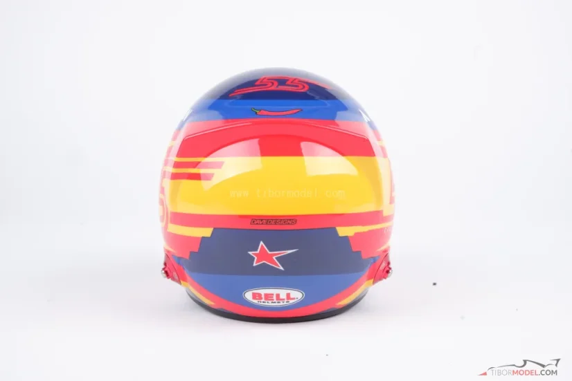 Carlos Sainz 2025 Williams mini helmet, 1:2 Bell