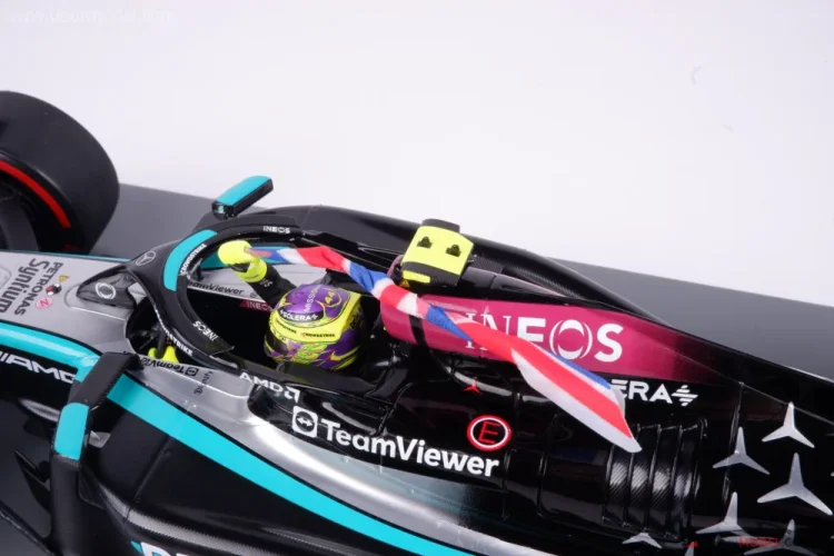 Model car Mercedes W15 Hamilton Winner British Spark
