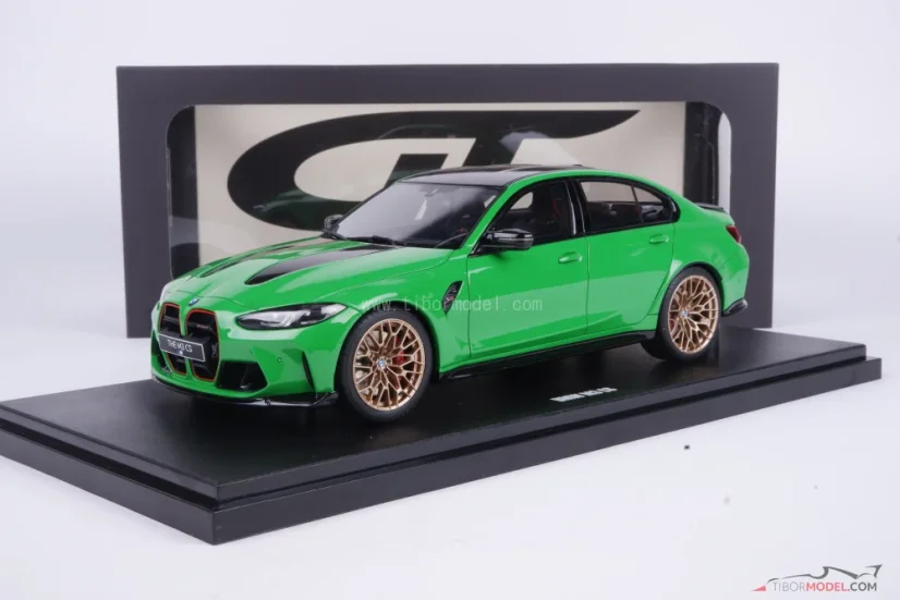 BMW M3 CS (2023) zelené, 1:18 GT Spirit