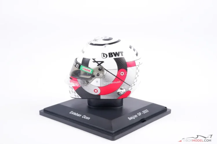 Esteban Ocon 2023, Belgian GP, Alpine helmet, 1:5 Spark