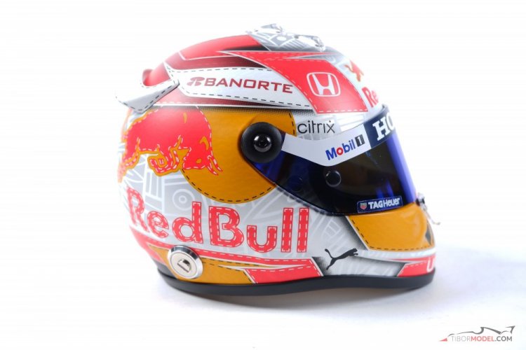 Sergio Perez 2021 VC Rakúska mini helma, 1:2 Schuberth