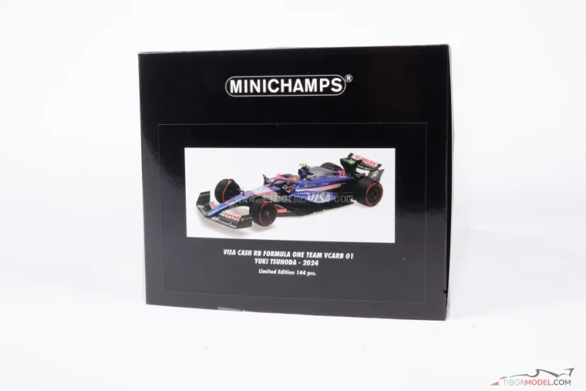 Visa RB VCARB 01 - Yuki Tsunoda (2024), 1:18 Minichamps