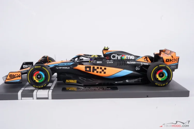 McLaren MCL60 - Lando Norris (2023), VC Maďarska, 1:18 Minichamps McLaren MCL60 - Lando Norris (2023), VC Maďarska, 1:18 Minichamps