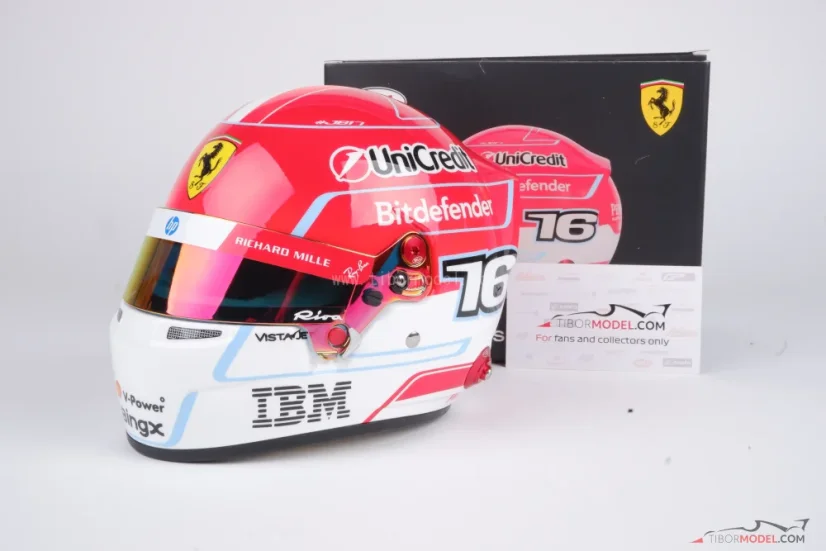 Charles Leclerc 2026 Ferrari mini helmet, 1:2 Bell