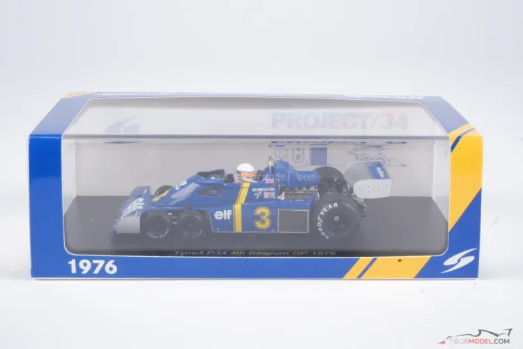 Tyrrell P34 - Jody Scheckter (1976), VC Belgicka, 1:43 Spark