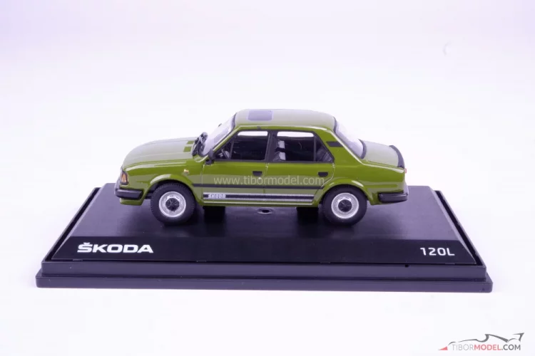 Škoda 120L (1984), zelená olivová, 1:43 Abrex