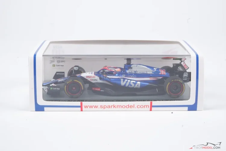 Model Visa RB VCARB01 Lawson US GP 2024, 1:43 Spark