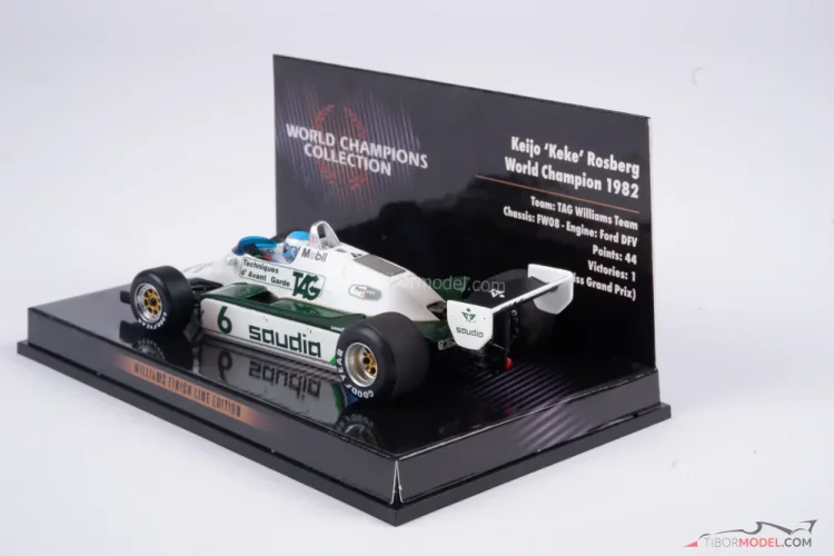 Williams FW08 - Keke Rosberg (1982), Világbajnok, 1:43 Minichamps Williams FW08 - Keke Rosberg (1982), Világbajnok, 1:43 Minichamps