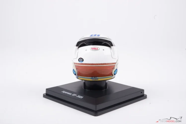 Oscar Piastri 2025 VC Japonska mini prilba, McLaren, 1:5 Spark