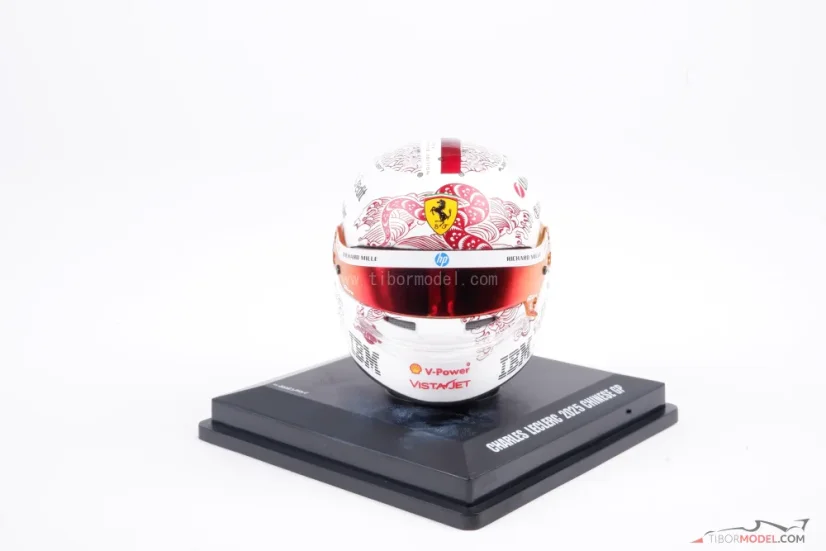 Charles Leclerc 2025 Chinese GP mini helmet, Ferrari, 1:5 Looksmart