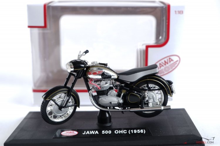 Jawa 500 OHC fekete (1956), 1:18 Abrex