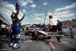 Brabham BT53 - Nelson Piquet (1984), 2nd place Austrian GP, with driver figure, 1:18 GP Replicas