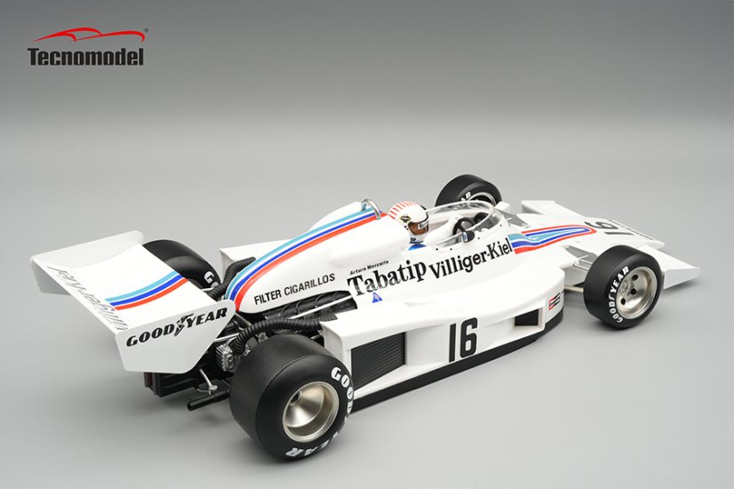 Shadow DN8 - Arturo Merzario (1977), Austrian GP, with driver figurine 1:18 Tecnomodel