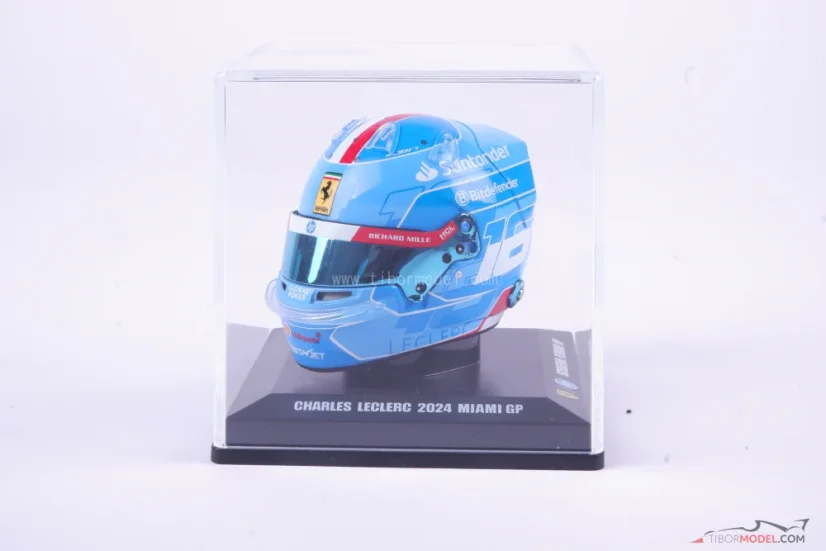 Charles Leclerc 2024 VC Miami mini přilba, Ferrari, 1:5 Looksmart