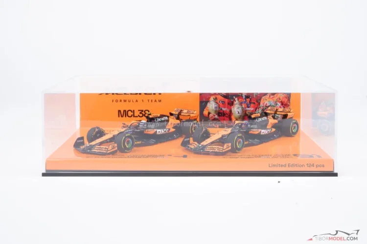 McLaren MCL38 - O. Piastri + L. Norris (2024), Double VC Maďarska, 1:43 Minichamps