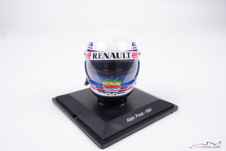 Alain Prost 1981 Renault helmet, 1:5 Spark