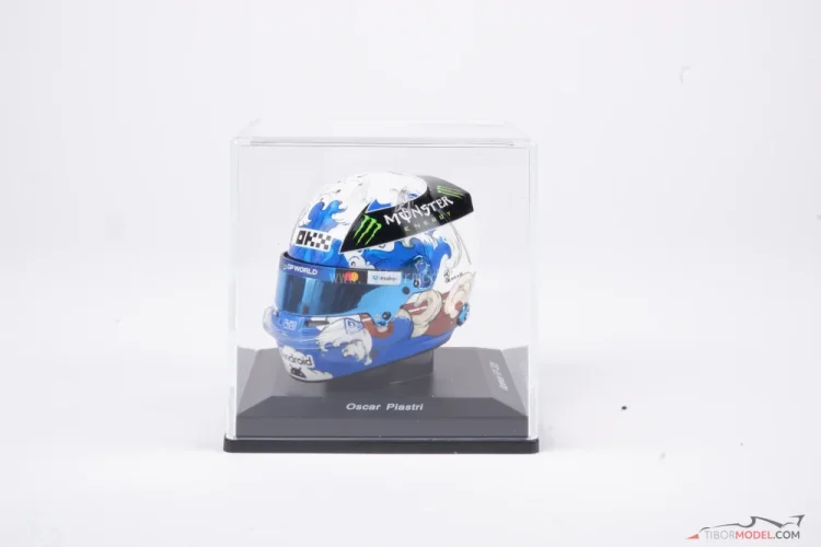 Oscar Piastri 2025 VC Japonska mini prilba, McLaren, 1:5 Spark