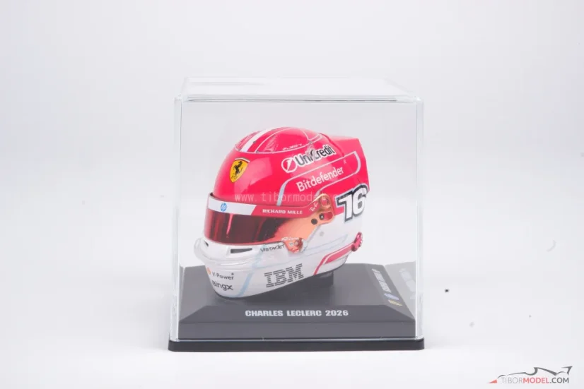 Charles Leclerc 2026 mini helmet, Ferrari, 1:5 Looksmart