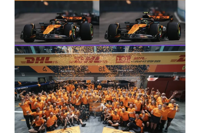 McLaren MCL39 - Oscar Piastri, Lando Norris (2025), Mistr konstrukérů, 1:43 Spark