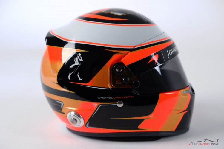 Stoffel Vandoorne 2017 McLaren mini helmet, 1:2 Bell