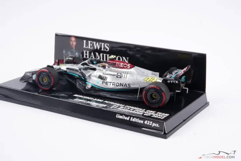 Mercedes W13 - Lewis Hamilton (2022), VC Maďarska, 1:43 Minichamps