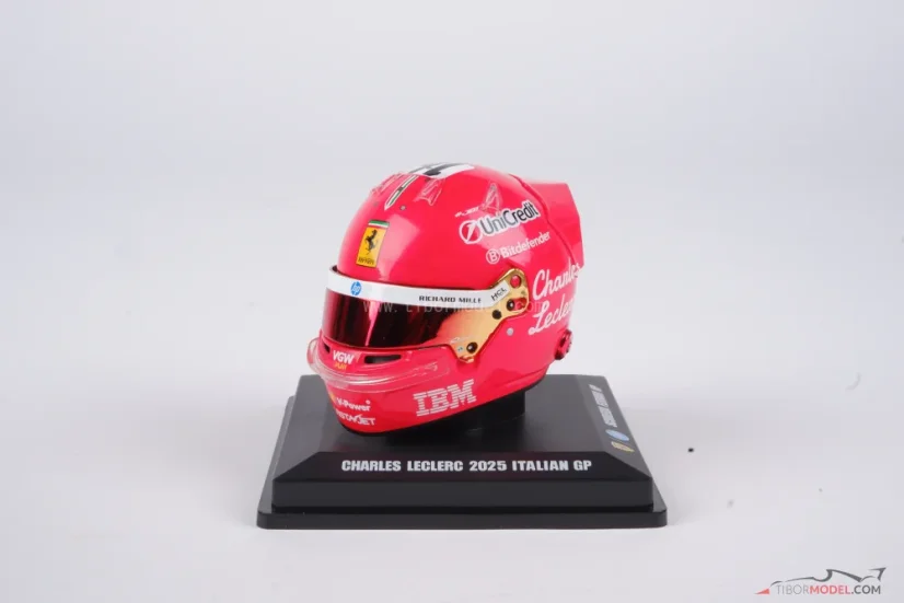 Charles Leclerc 2025 Olasz Nagydíj mini sisak, Ferrari, 1:5 Looksmart